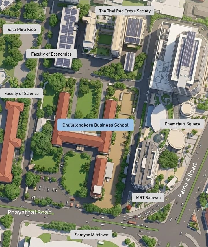 Area Map around Chulalongkorn Business School